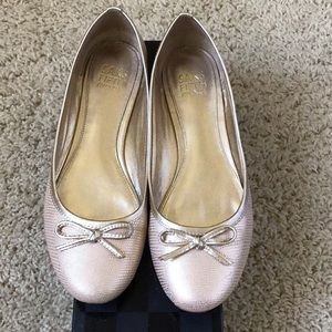 Saks Fifth Avenue. Ballerina flat Gold  SZ 7.5.